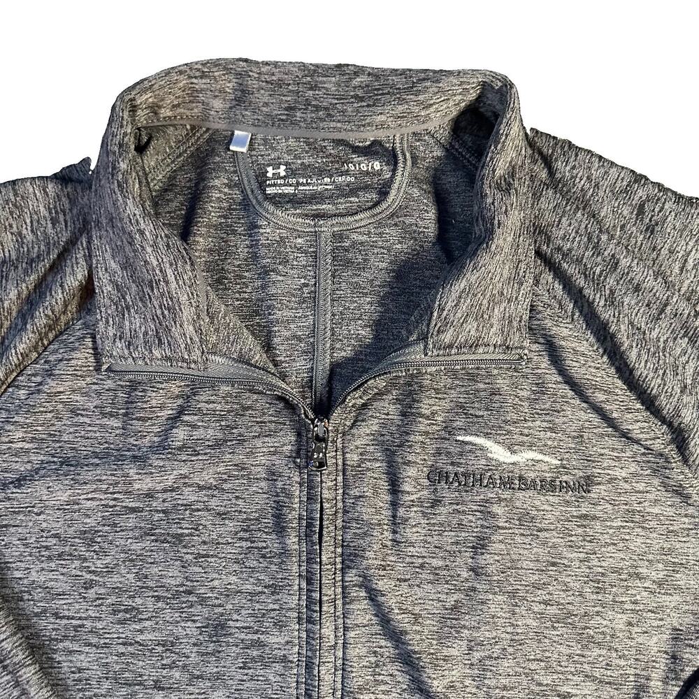 Under Armour Womens Large 1/4 Zip Pullover Heather Gray Chatham Bars Inn
